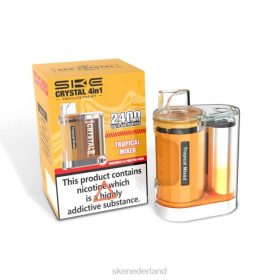 Ske Vape Flavours - SKE Crystal 4 in 1 2400 pod-kit tropisch gemengd ZRL49