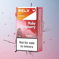 RELX Pod Pro 2 600 Puffs Blauwe Framboos Vape Apparaat Nicotinevrij 1.9ml