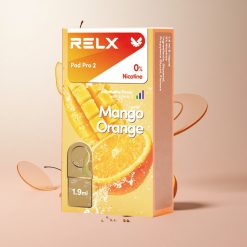 RELX Pod Pro 2 600 Puffs Mango Oranje Nicotinevrij 1.9ml