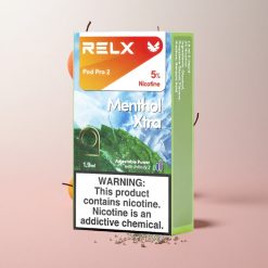 RELX Pod Pro 2 600 Puffs Menthol Xtra Nicotine 5% 1.9ml