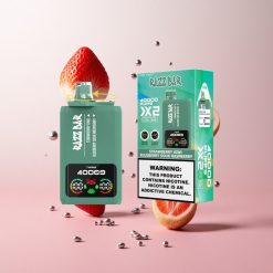 Razz Bar 40000 Puffs Wegwerp Vape Aardbei Kiwi_Blauwe Bes Zure Framboos met Power Screen Display & Type-C Port
