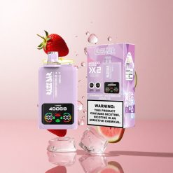 Razz Bar 40000 Puffs Wegwerp Vape Aardbei Watermeloen_Druif IJs met Power Screen Display & Type-C Port