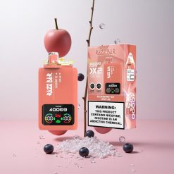 Razz Bar 40000 Puffs Wegwerp Vape Blauwe Bes Ijs_Love 66 met Power Screen Display & Type-C Port