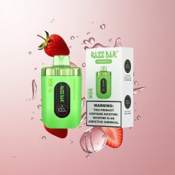 Razz Bar 50K Puffs Wegwerp Vape Aardbei IJs Tot 50000 Puffs Type-C Oplaadbaar