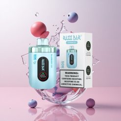 Razz Bar 50K Puffs Wegwerp Vape Blauwe Bes Ijs & Type-C Oplaadbaar
